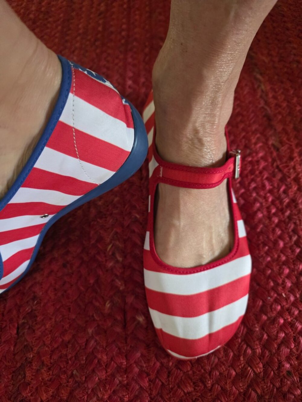 Hot Chocolate Design Chocolaticas Stars & Stripes Mary Jane Flats | Size 39 (US - Picture 3 of 6